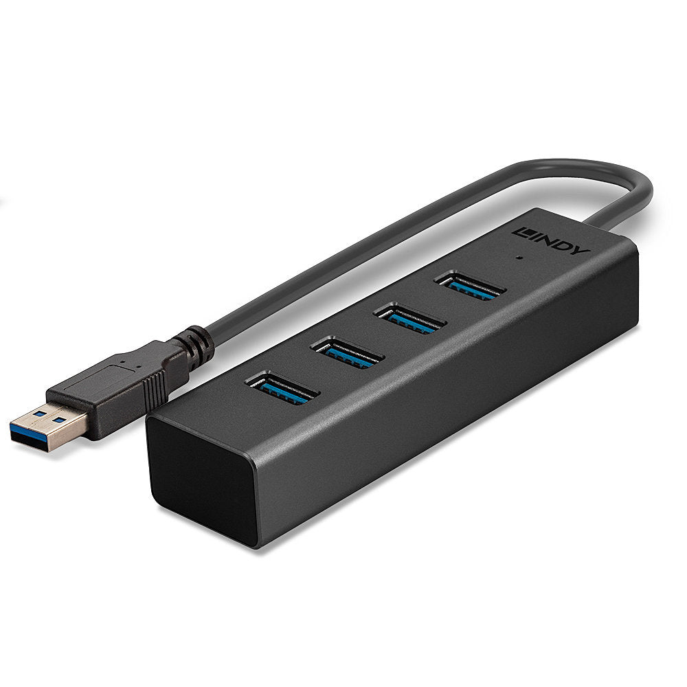 Lindy 43324 USB-Hub – USB-A, 4× USB-A