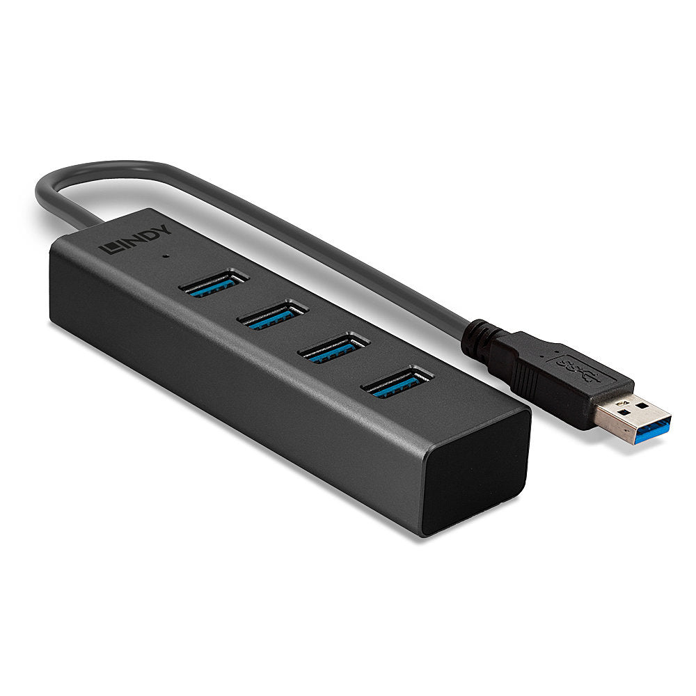 Lindy 43324 USB-Hub – USB-A, 4× USB-A