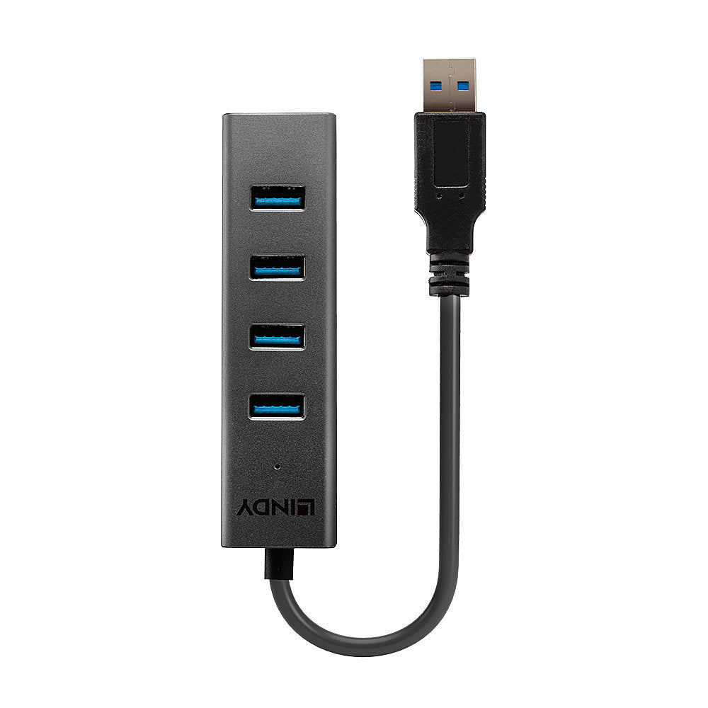 Lindy 43324 USB-Hub – USB-A, 4× USB-A