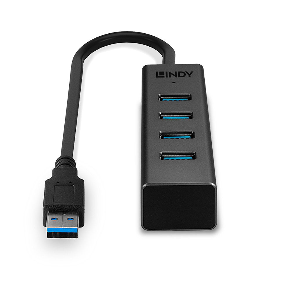 Lindy 43325 USB-Hub – USB-C, 4× USB-A