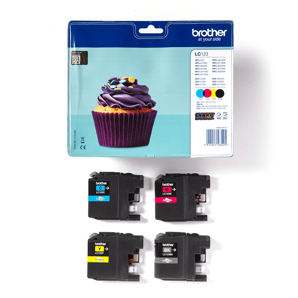 Brother Tintenpatronen-Multipack CMYK, 4er-Pack – für Inkjetdrucker und Multifunktionsgeräte