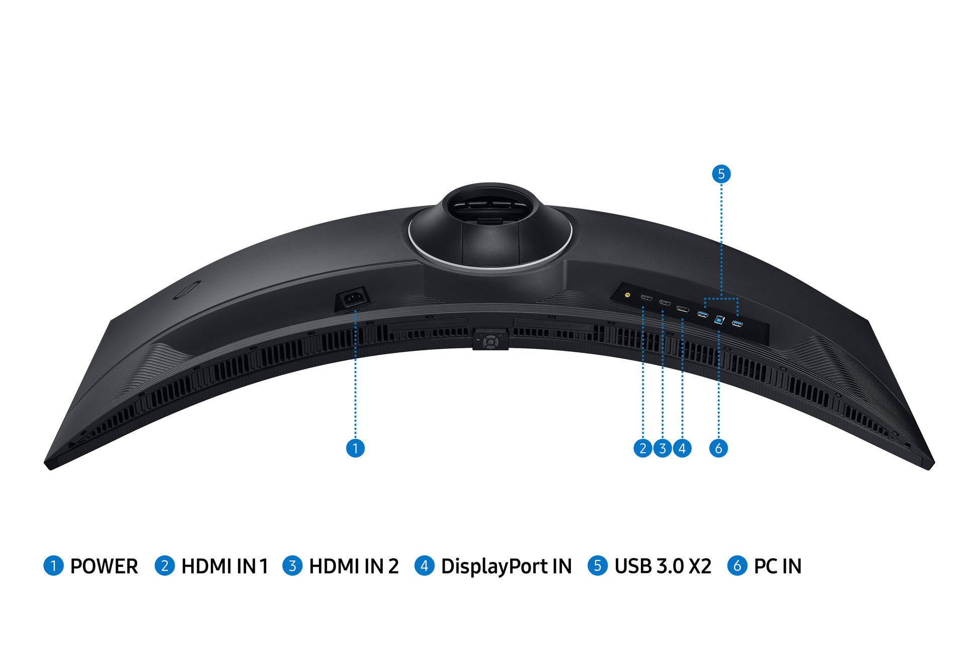 Samsung Odyssey G9 – Monitor, 49", 5120 × 1440, 450 cd/m², HDMI, USB