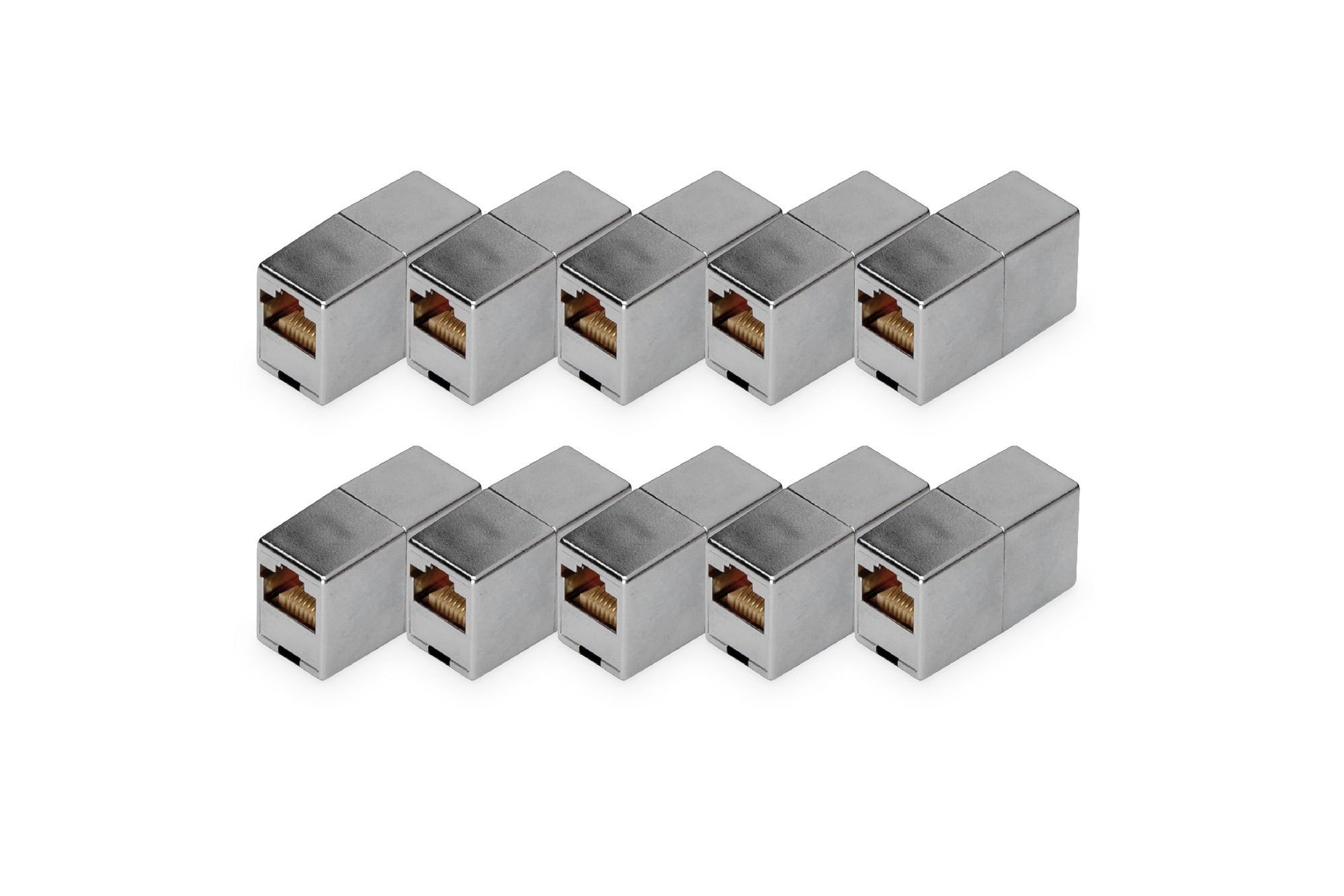 Digitus RJ-45 auf RJ-45 Adapter, Cat5e, 1 Gbit/s Ethernet, geschirmt, für Ethernet (RJ-45)