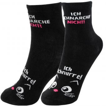 Sheepworld Zaubersocken Ich schnarche nicht – Schwarz, Grösse 36–40