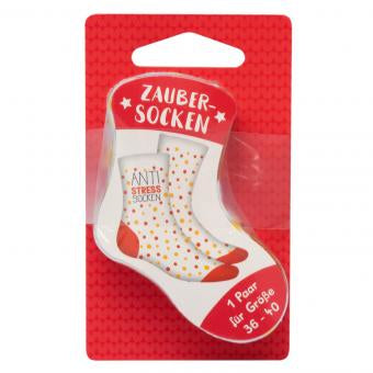 Sheepworld Socken – Grösse 36–40, Weiss/Orange, 80% Baumwolle/15% Nylon/5% Elasthan, 1 Paar