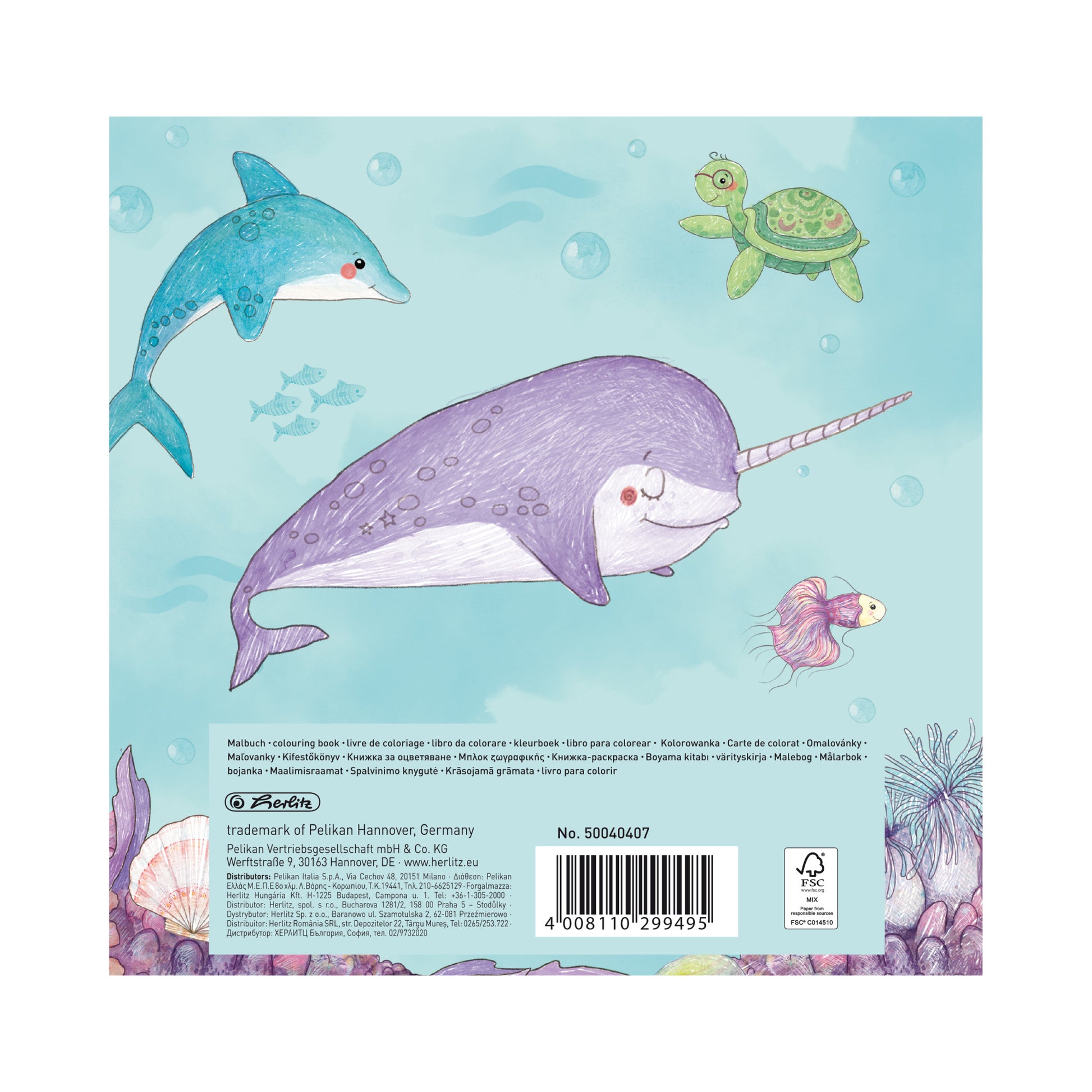 Herlitz Mermaid, Zeichenpapier, 20 × 20 cm, Mehrfarbig