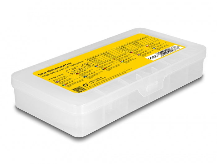 DeLOCK Schrumpfschlauch-Set, 100 Stk., Ø 10 mm, 10 cm – transparent