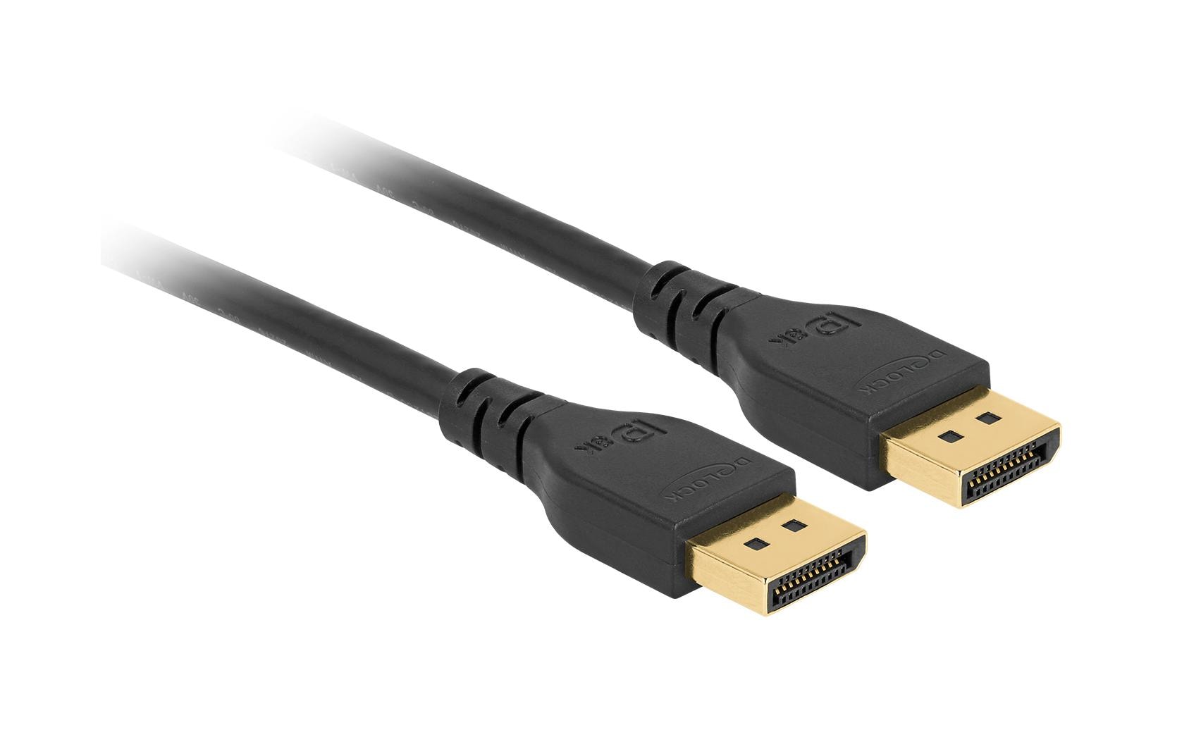 DeLOCK DisplayPort Kabel DP 1.4 – 8K 60 Hz – 1 m