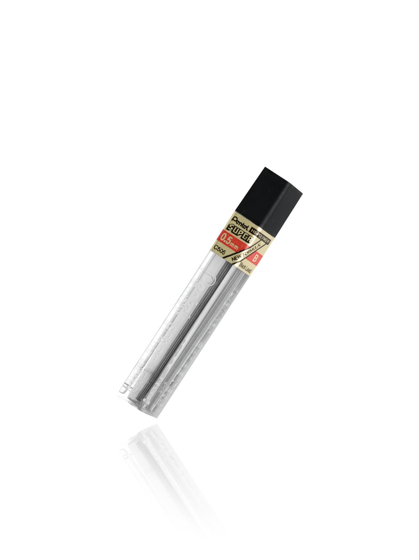 Pentel Bleistiftminen – Grau, 0,5 mm, B, 12 Stk.