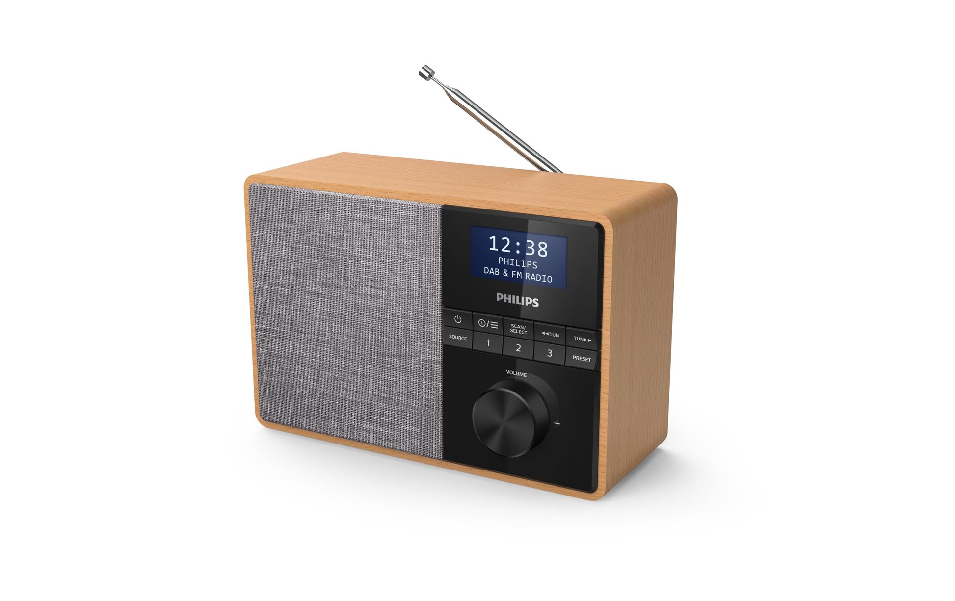 Philips TAR5505/10 – DAB-/Internetradio – Portabel – DAB+, Bluetooth, Akkubetrieb – Grau