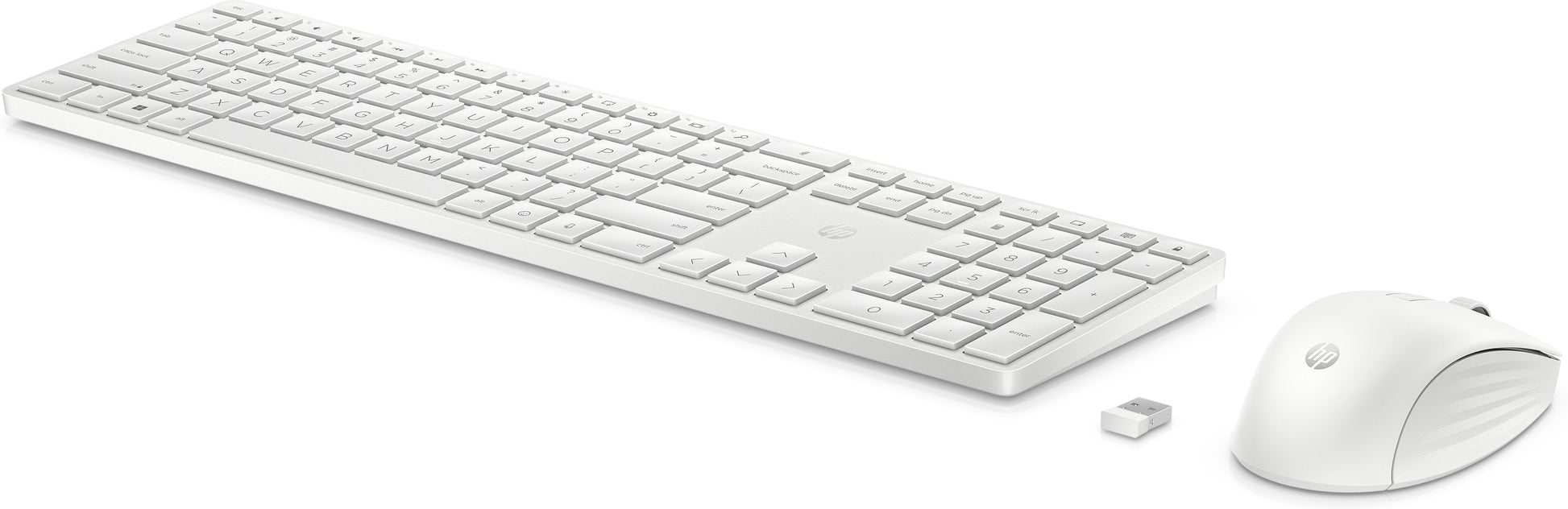 HP 650 – Tastatur-Maus-Set – Membran – 2,4 GHz – Weiss
