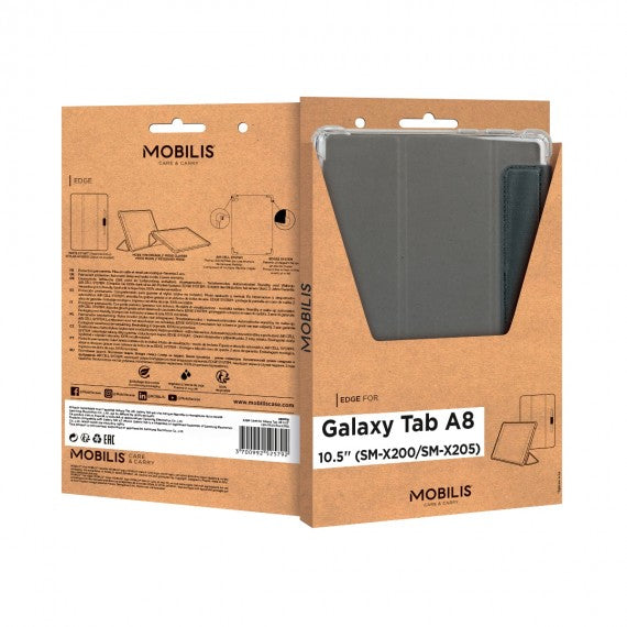 Mobilis Tablet-Hülle für Galaxy Tab A8 (SM-X200/SM-X205) 10,5" – Schwarz