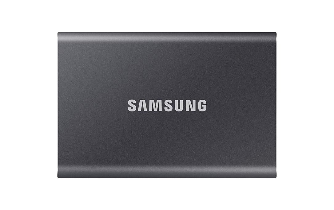Samsung T7 Portable SSD – 2 TB, USB Typ-C (USB 3.2 Gen 2), Hardwareverschlüsselung (256-bit AES)