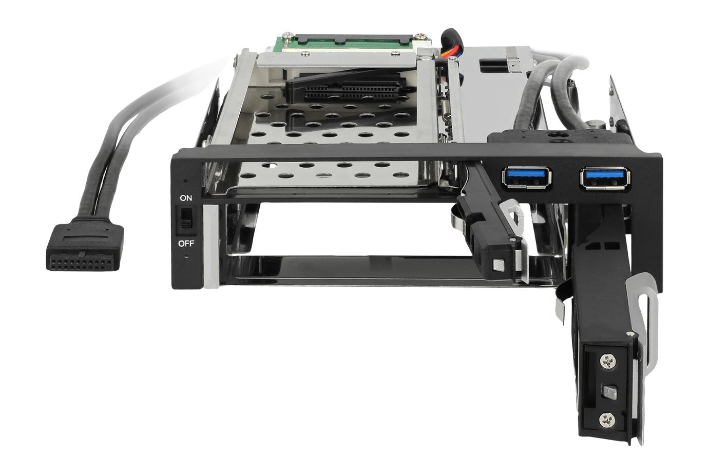 DeLOCK 47209 – 2-Bay Einbausatz für 2,5"/3,5" HDD, SATA