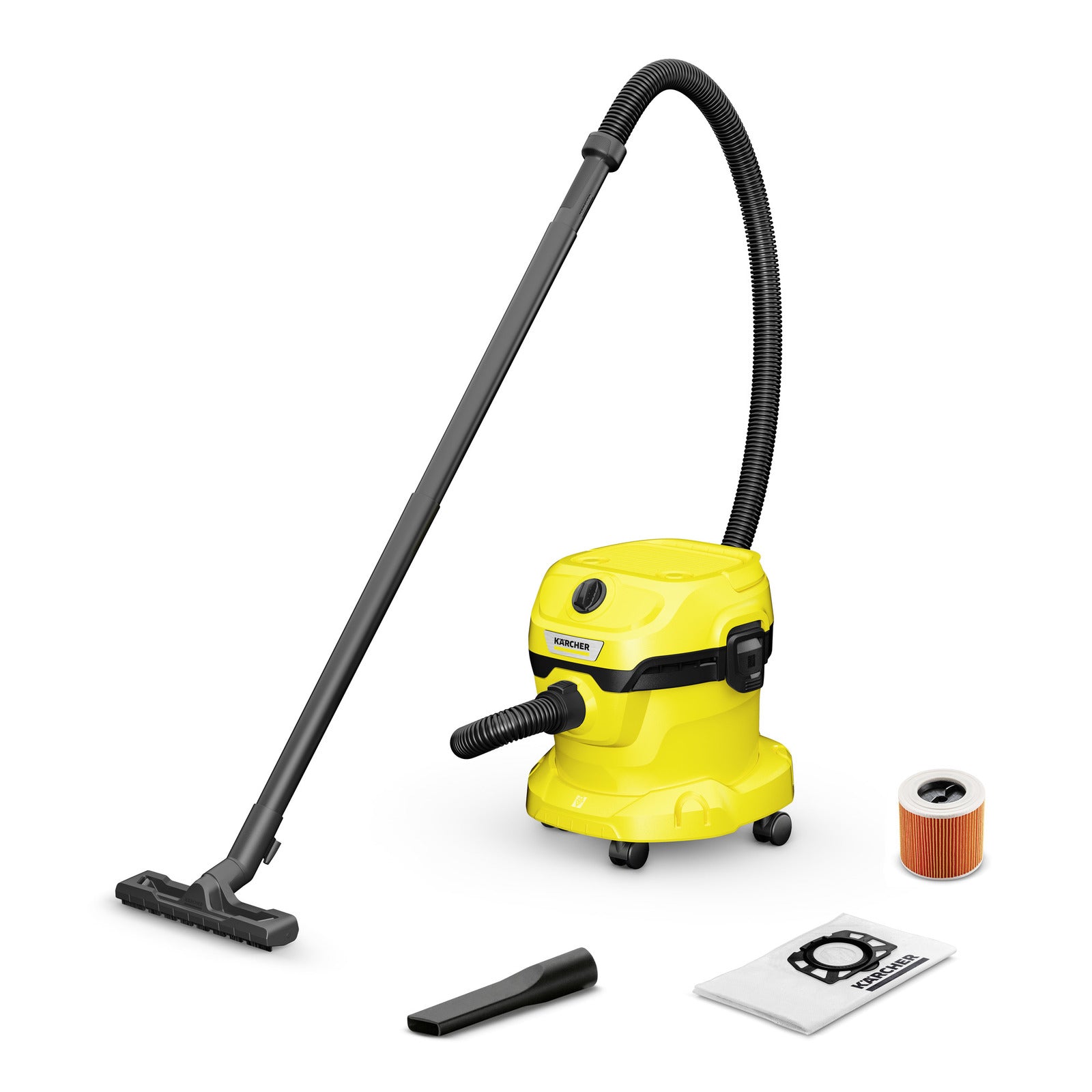 Kärcher Absauganlage WD 2 Plus – 2-in-1, 1000 W, 12 l, Netzbetrieb