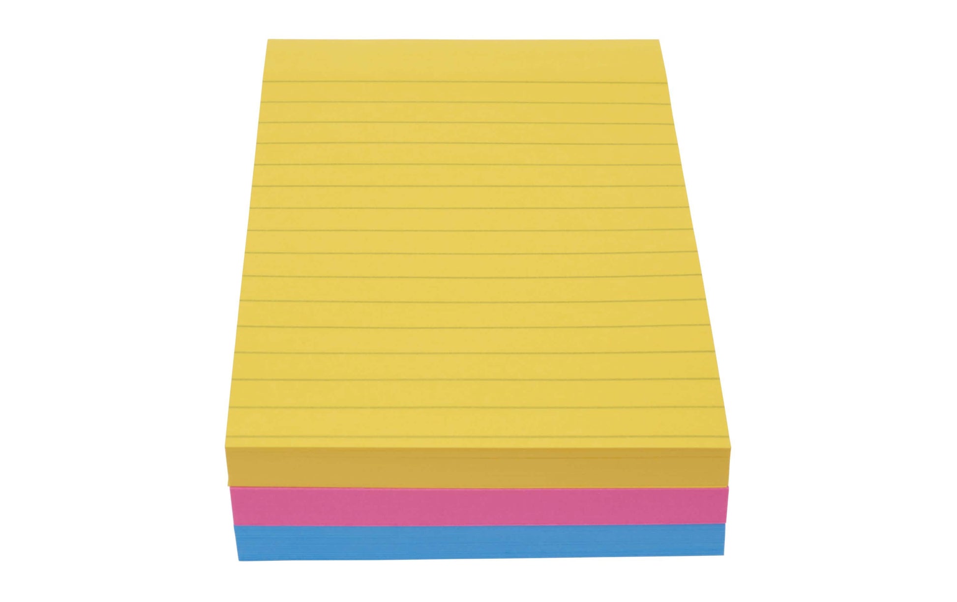 Post-it Super Sticky Haftnotizen – 101×152 mm – sortiert (ultragelb, ultrablau, ultrapink), 3×90 Blatt, PEFC