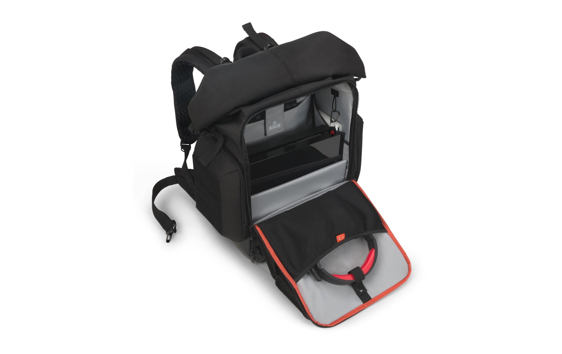 CATURIX Gaming-Notebook-Rucksack Decisiun Ecotec – wasserabweisend, TPU – Schwarz, 420 × 470 × 230 mm