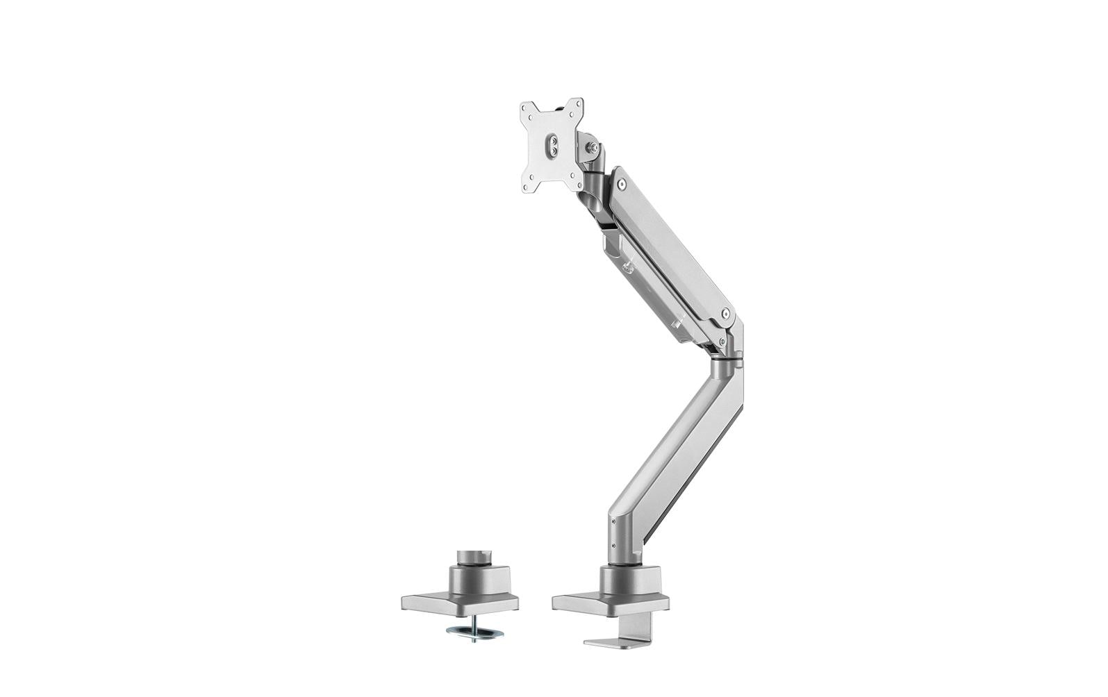 Neomounts NM-D775SILVER – Tischhalterung, Tischklemme, bis 32", VESA 100 × 75 mm, 16 kg, neigbar, Gasfeder-Dämpfung
