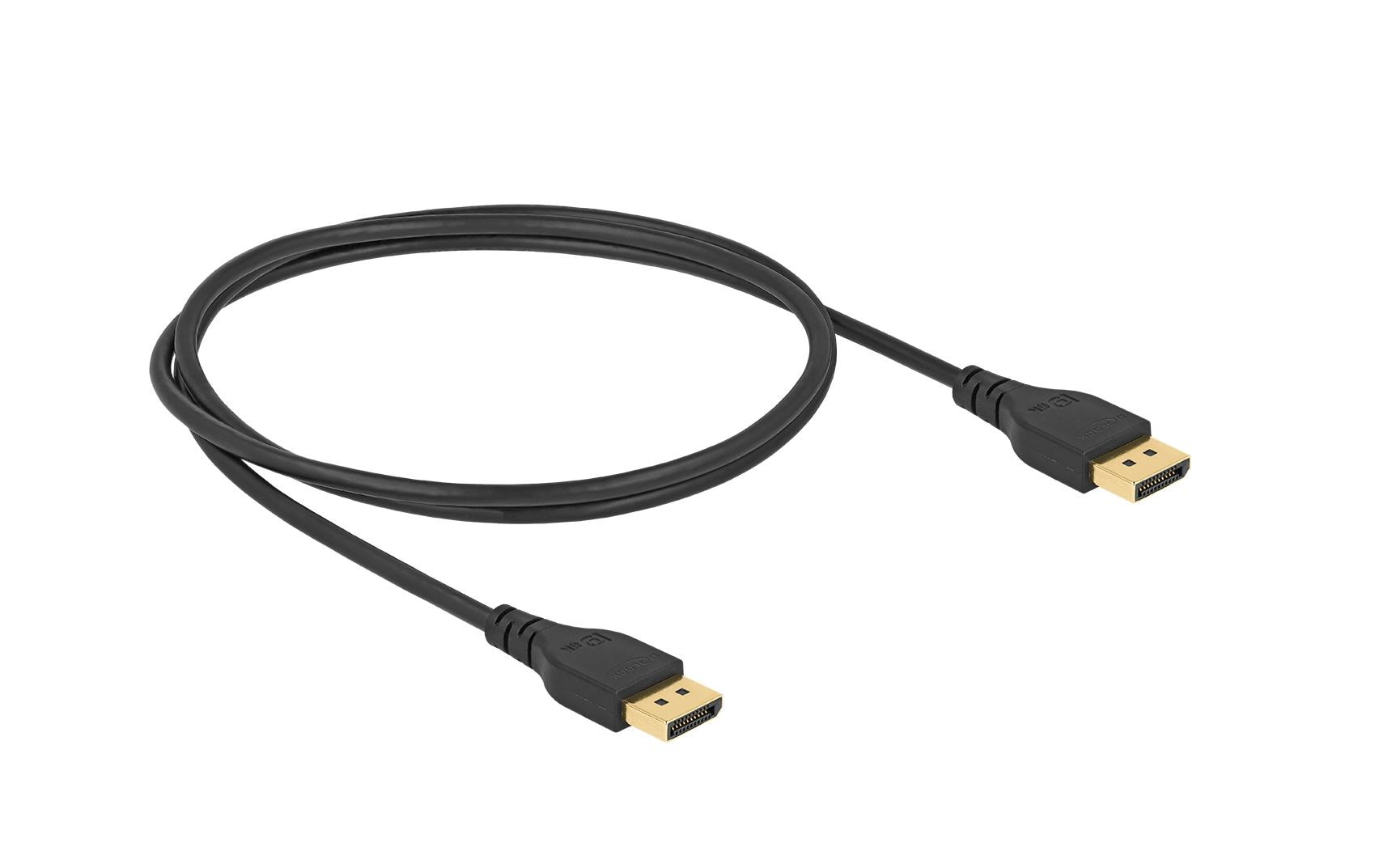 DeLOCK DisplayPort Kabel DP 1.4 – 8K 60 Hz – 1 m