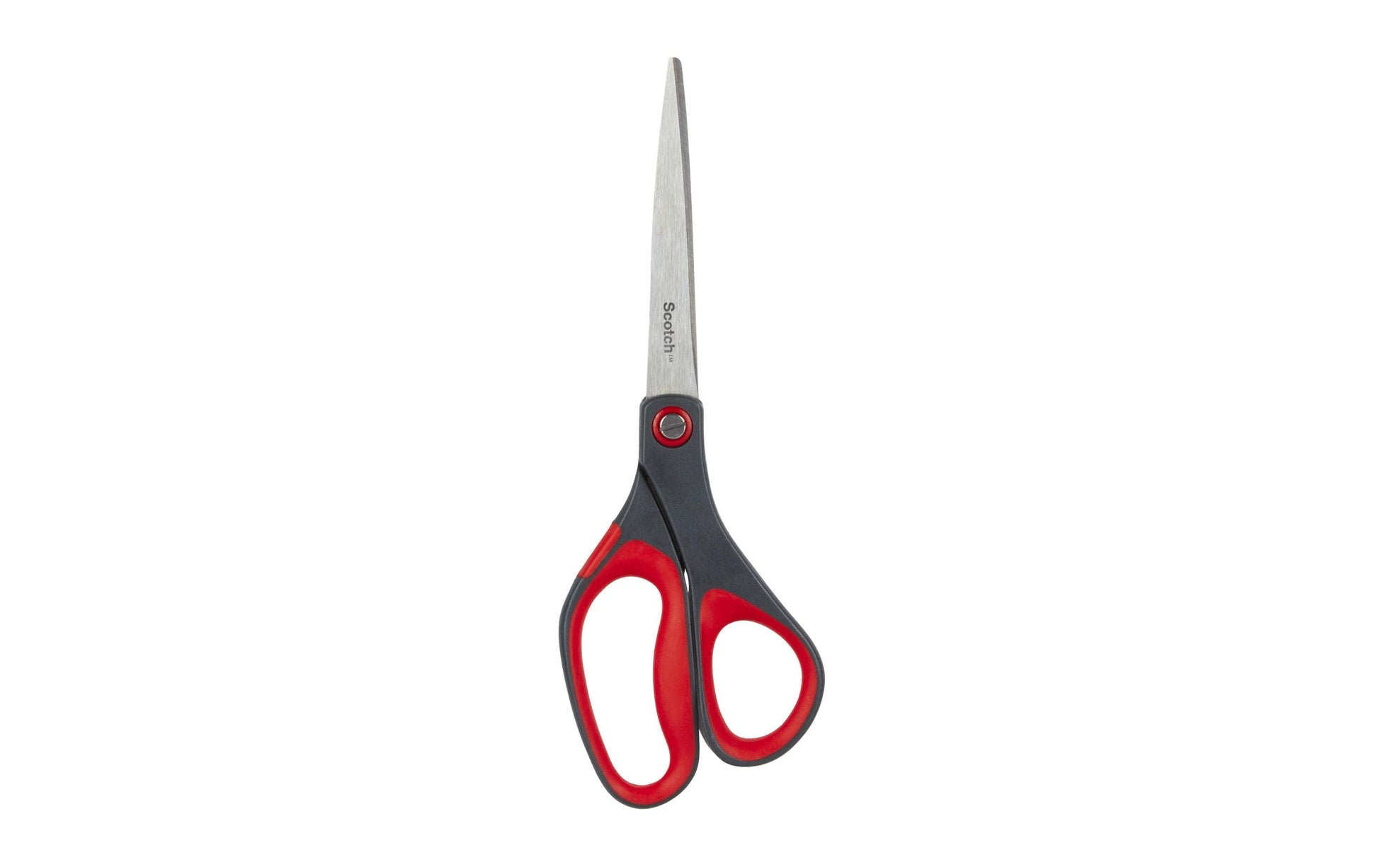 Scotch Universalschere – 20,0 cm, Edelstahl, für Rechts- und Linkshänder, spitz, Kunststoff, rot