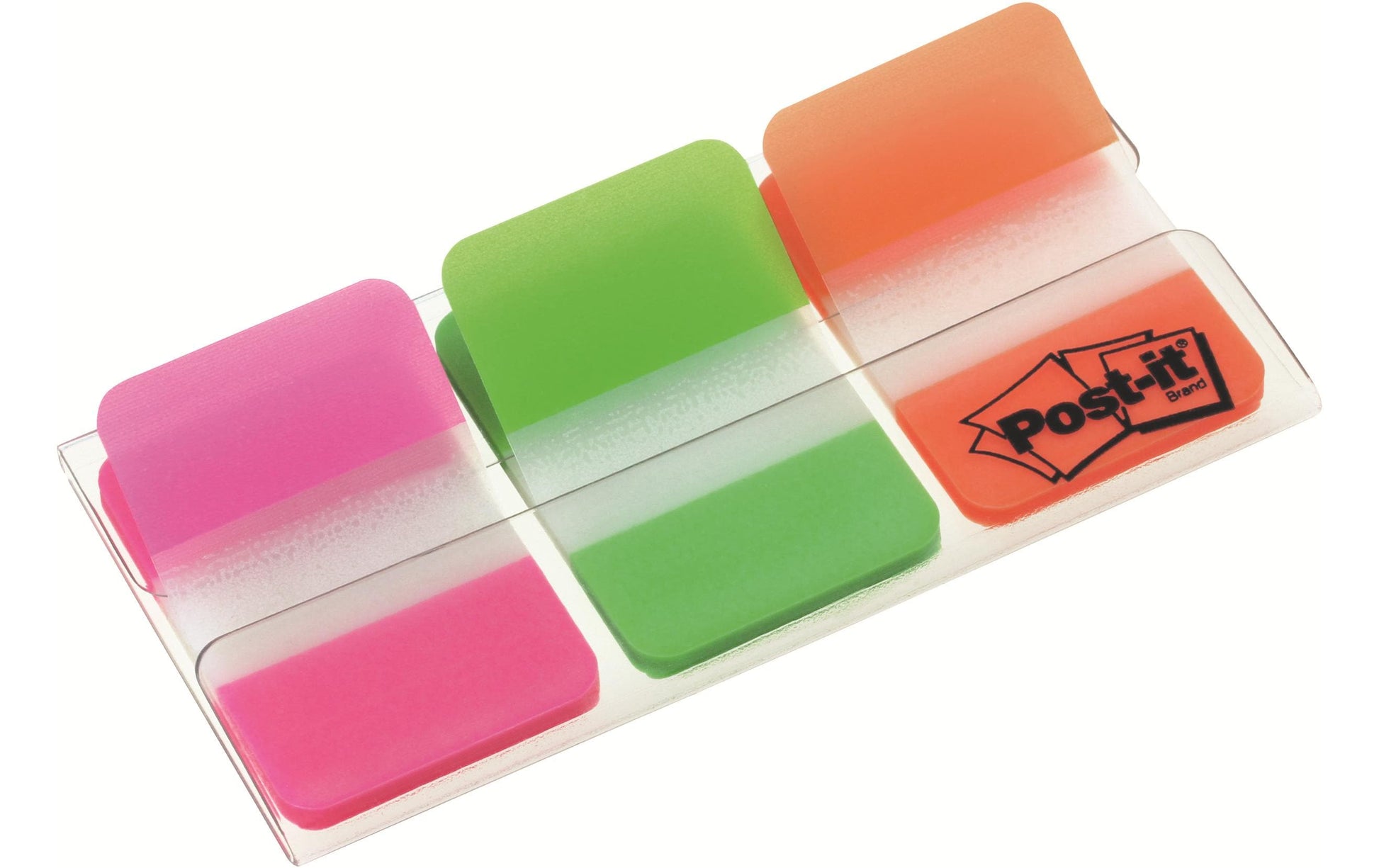3M Post-it Index Strong Register – 25,4 × 38 mm, Kunststoff, farbig, unbedruckt, extra stark