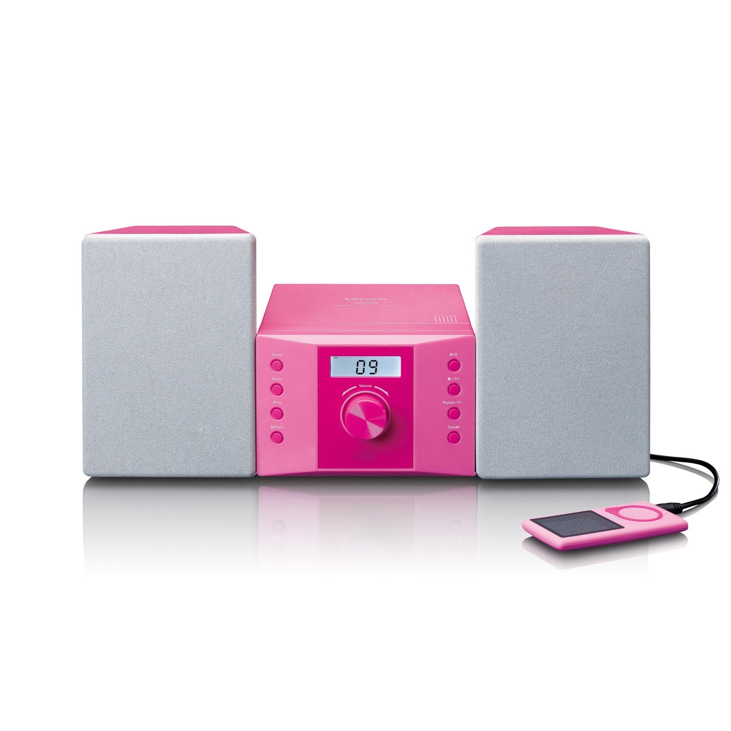 Lenco MC-013PK – Micro HiFi-Anlage, UKW, CD – Pink