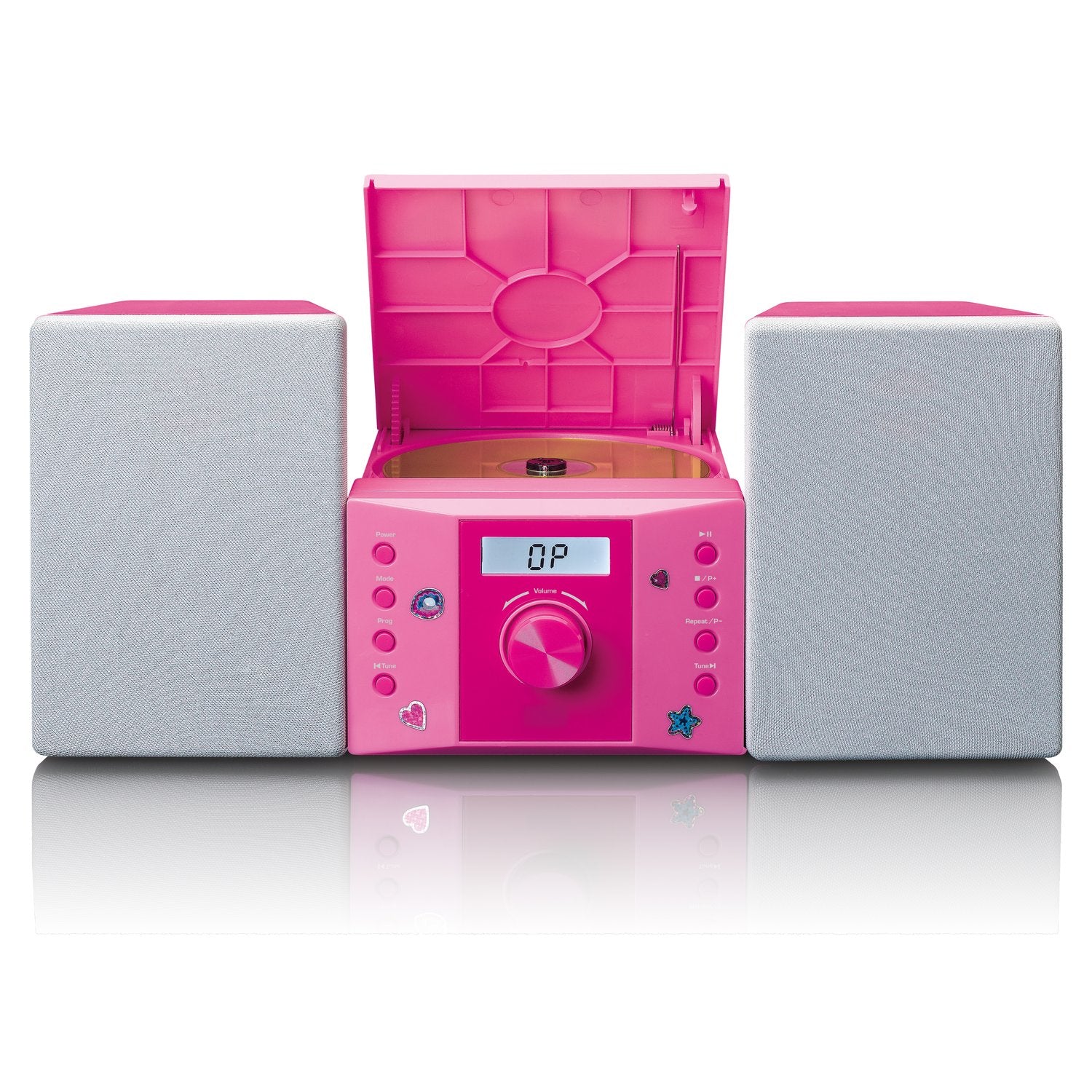 Lenco MC-013PK – Micro HiFi-Anlage, UKW, CD – Pink