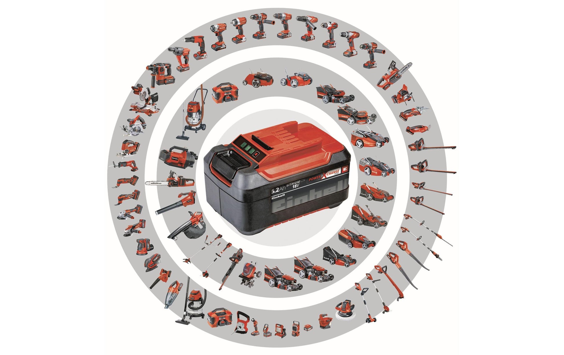 Einhell Akku-Kehrmaschine TE-SW 18/610 Li-Solo – Arbeitsbreite 61 cm, 1800 m²/h, Power X-Change 18 V