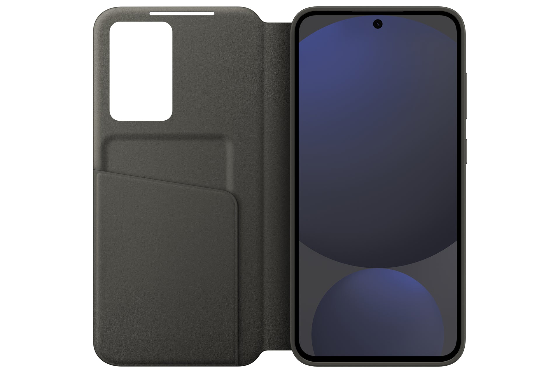 Samsung Smart View Wallet Case EF-ZS721 Wallethülle – für Samsung Galaxy S24 FE, Recycling-Kunststoff, Schwarz