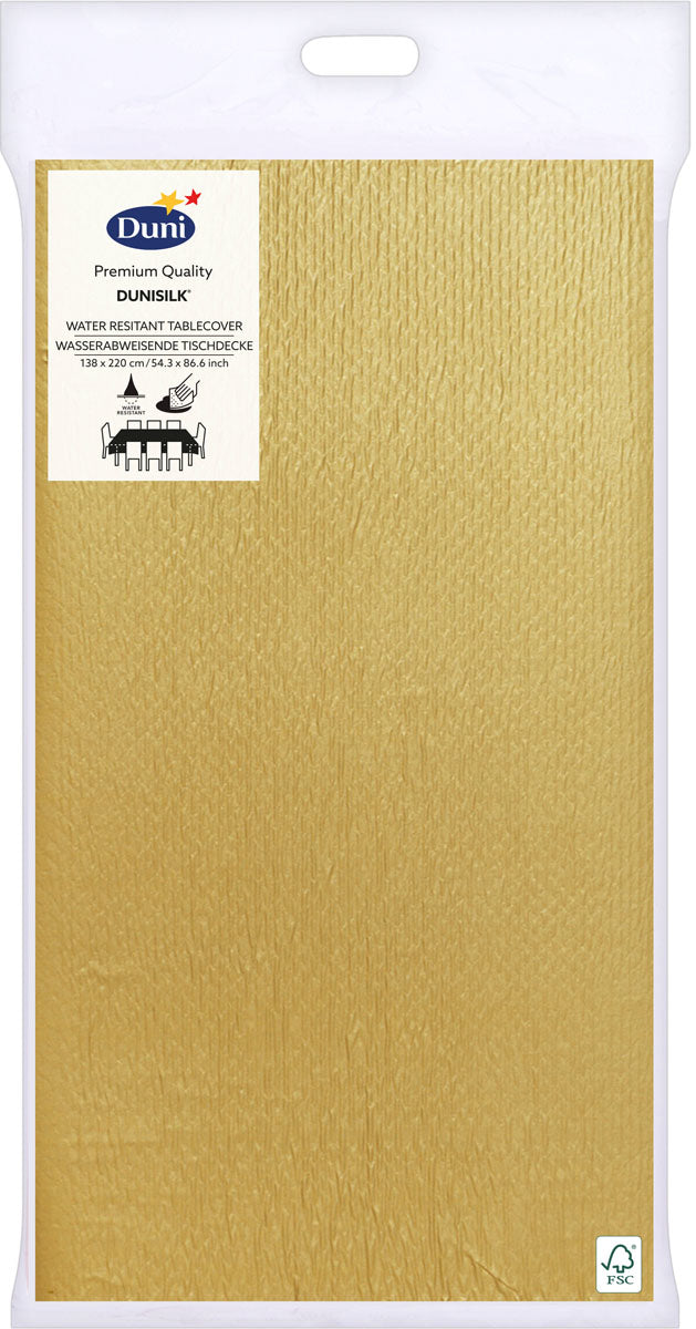 Duni Tischdecke Papier Gold – 138 × 220 cm