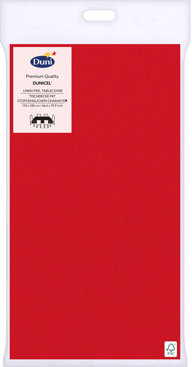 Duni Tischdecke Papier Rot – 118 × 180 cm