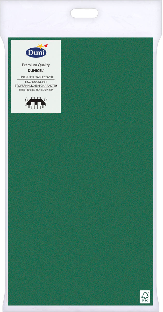 Duni Tischdecke Papier Dunkelgrün – 118 × 180 cm