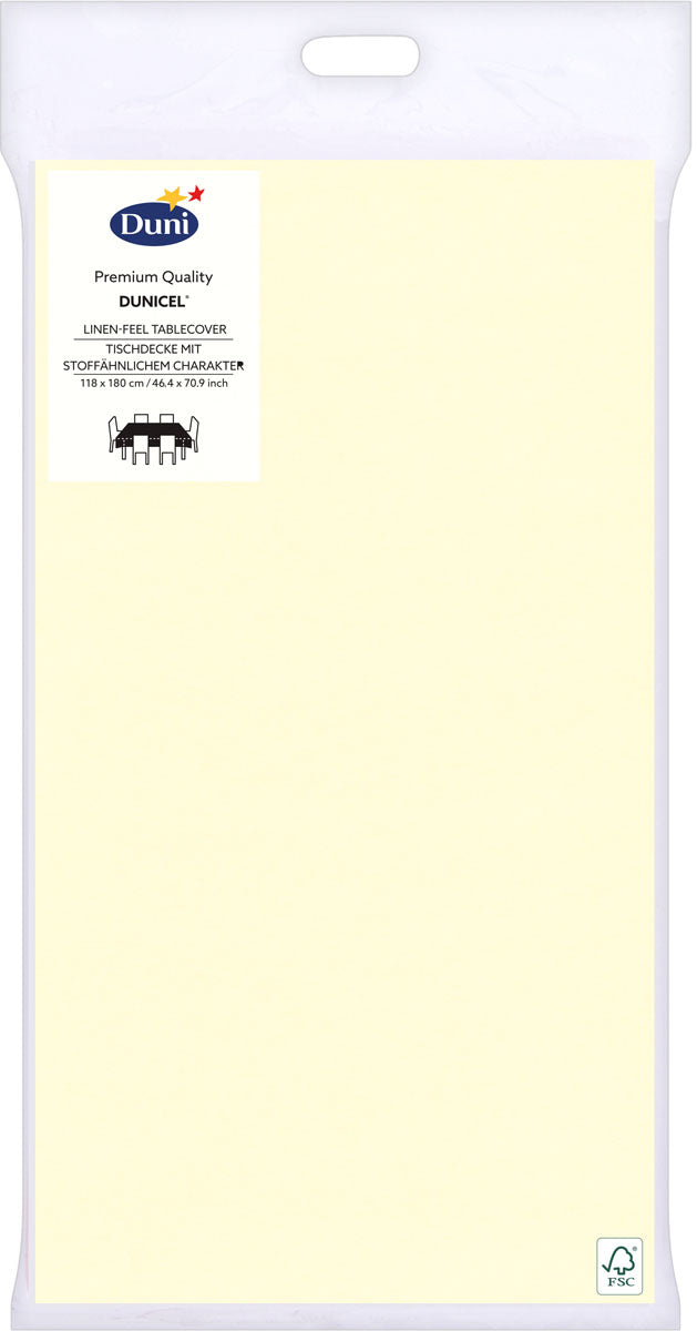 Duni Tischdecke Papier Creme – 118 × 180 cm