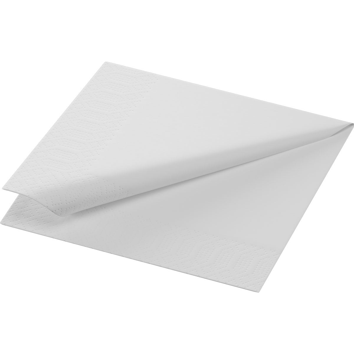 Duni Servietten weiss – 24 × 24 cm, 3-lagig – 250 Stück