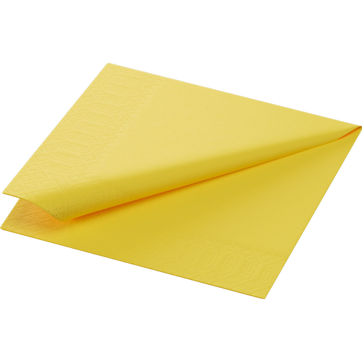 Duni Servietten – gelb – 24 × 24 cm, 3-lagig – 250 Stück