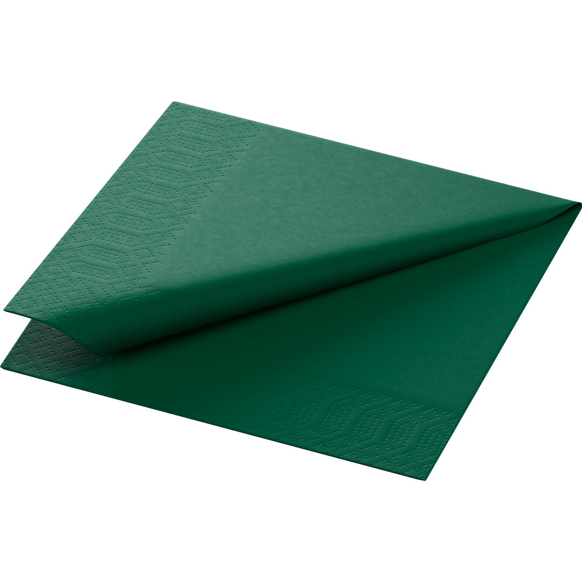 Duni Servietten dunkelgrün – 24 × 24 cm, 3-lagig – 250 Stück