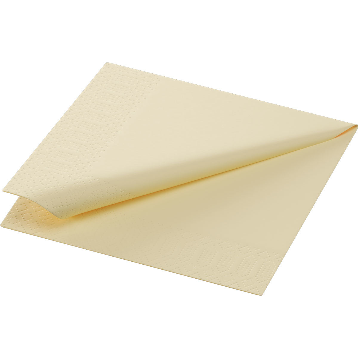 Duni Servietten creme – 24 × 24 cm, 3-lagig – 250 Stück