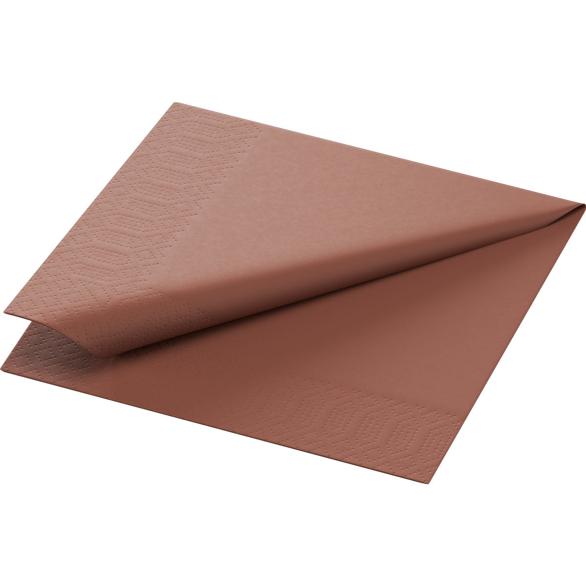 Duni Servietten – braun – 24 × 24 cm, 3-lagig – 250 Stück