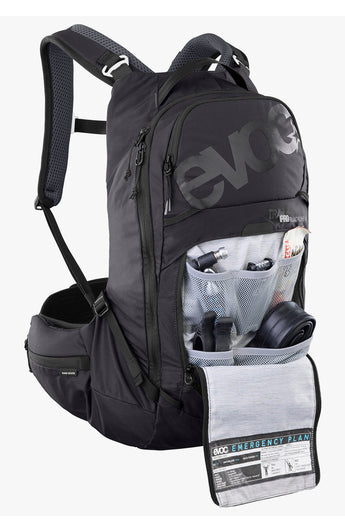 EVOC Sportrucksack Trail Pro – 16 l, mit Regenabdeckung – Schwarz