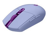 Logitech G G305 LIGHTSPEED – Gaming-Maus – Kabellos (Bluetooth/2,4 GHz), 12000 DPI, Rechts, Lila