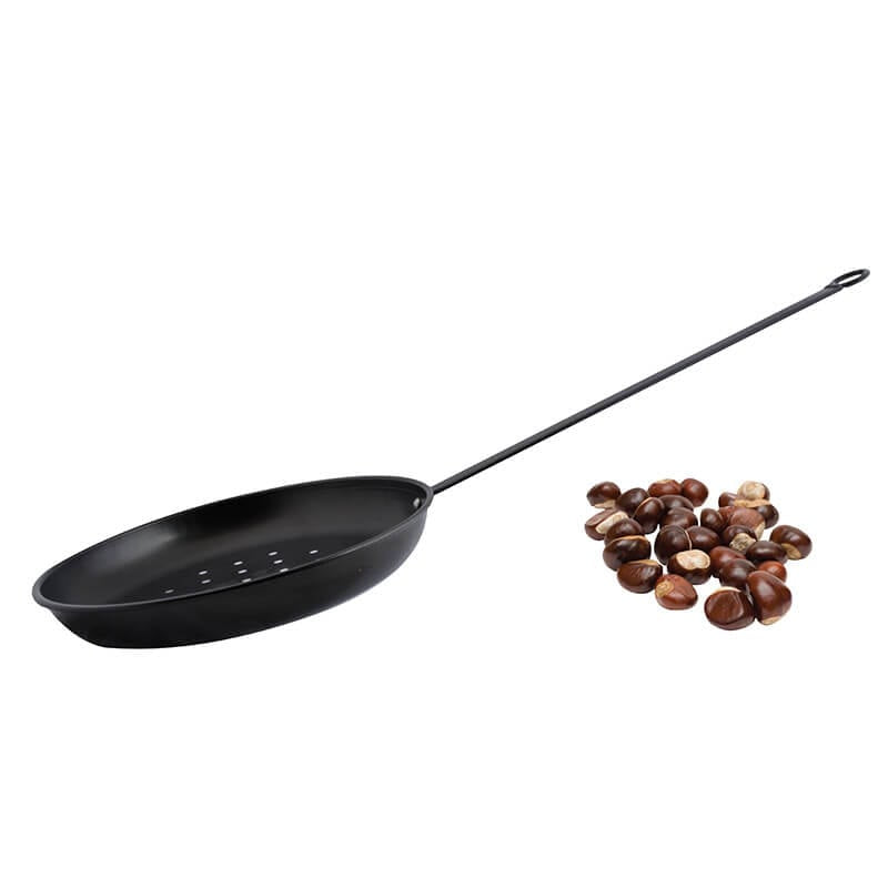 Esschert Design Fonduepfanne – Ø 27 cm, Karbonstahl, Schwarz