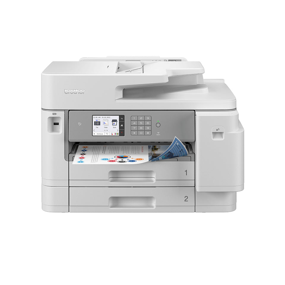 Brother MFC-J5955DWT – Farbiges Tintenstrahl-MFP A3, 4-in-1 – USB/LAN/WLAN – Duplex, Duplex-ADF – 30 S./Min. S/W