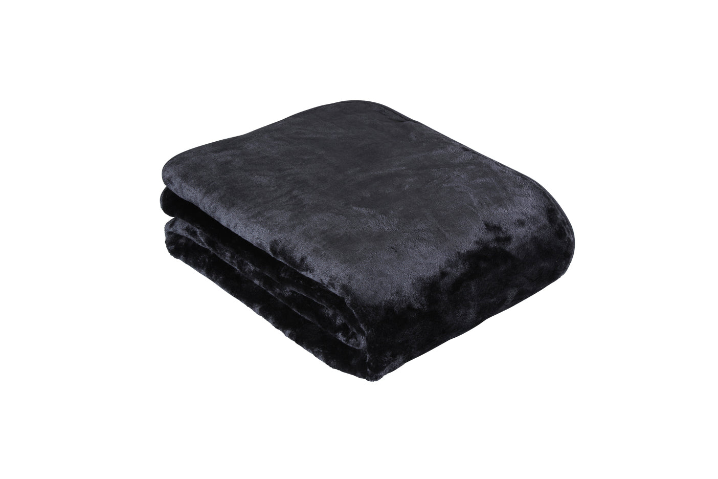 Eskimo Wohndecke Cashmina – 150 × 200 cm, Micro-Polyester, Schwarz