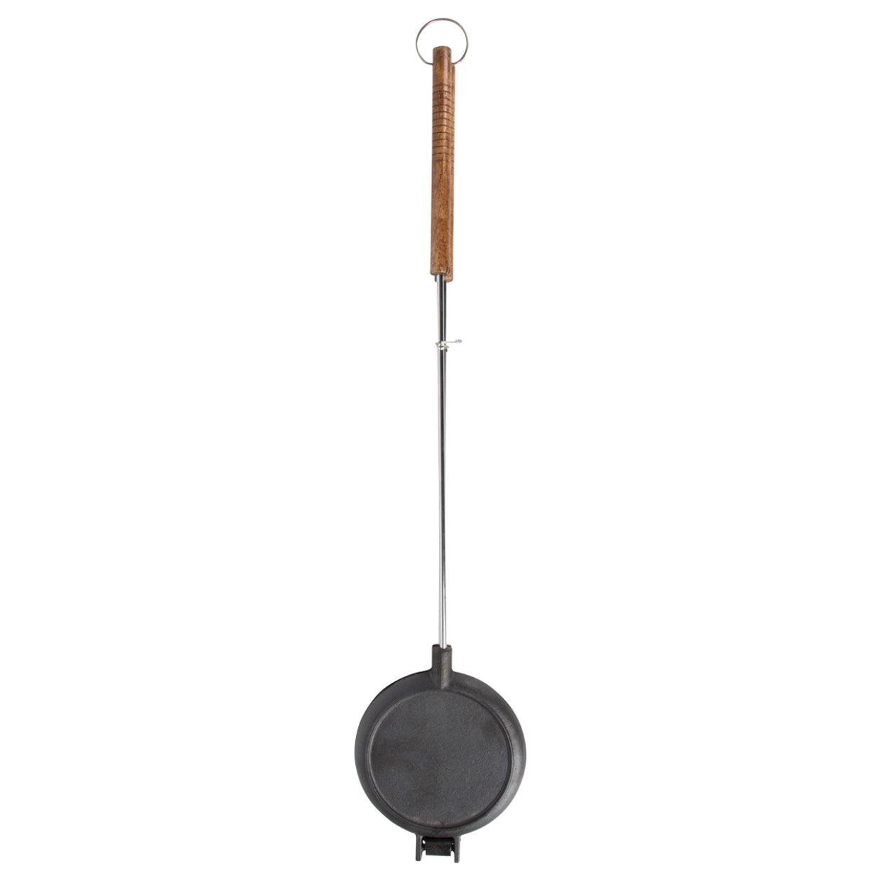 Esschert Design Waffeleisen – 2 Waffeln, rechteckig, Gusseisen, 17,5 × 5,3 × 5,2 cm – schwarz