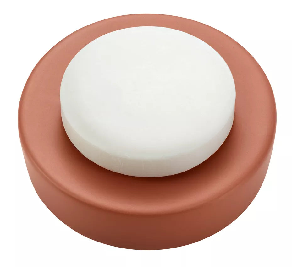 Diaqua Seifenschale Zylo – Ø11,5×3 cm, Keramik, Terrakotta (rund)