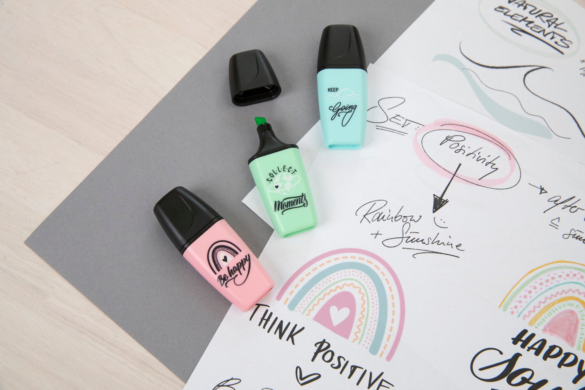 STABILO BOSS Pastel Love 2.0 Textmarker Mini Set 6 Farben Pastell – Keilspitze, 2–5 mm