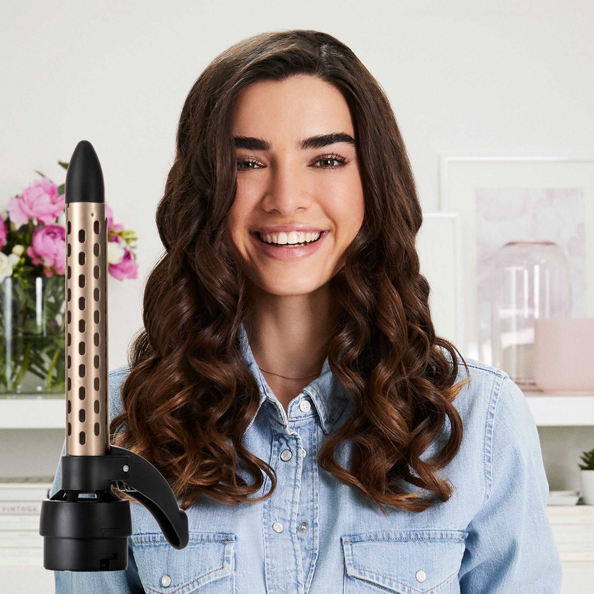 Bellissima Heissluftbürste Styler 8 in 1 – 1000 W, 2 Stufen – Gold, Weiss – Keramik, Kunststoff