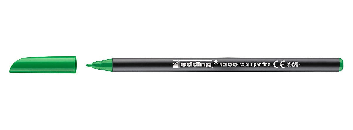Edding Filzstift – Feine Spitze, 1 mm, wasserbasiert, neongrün