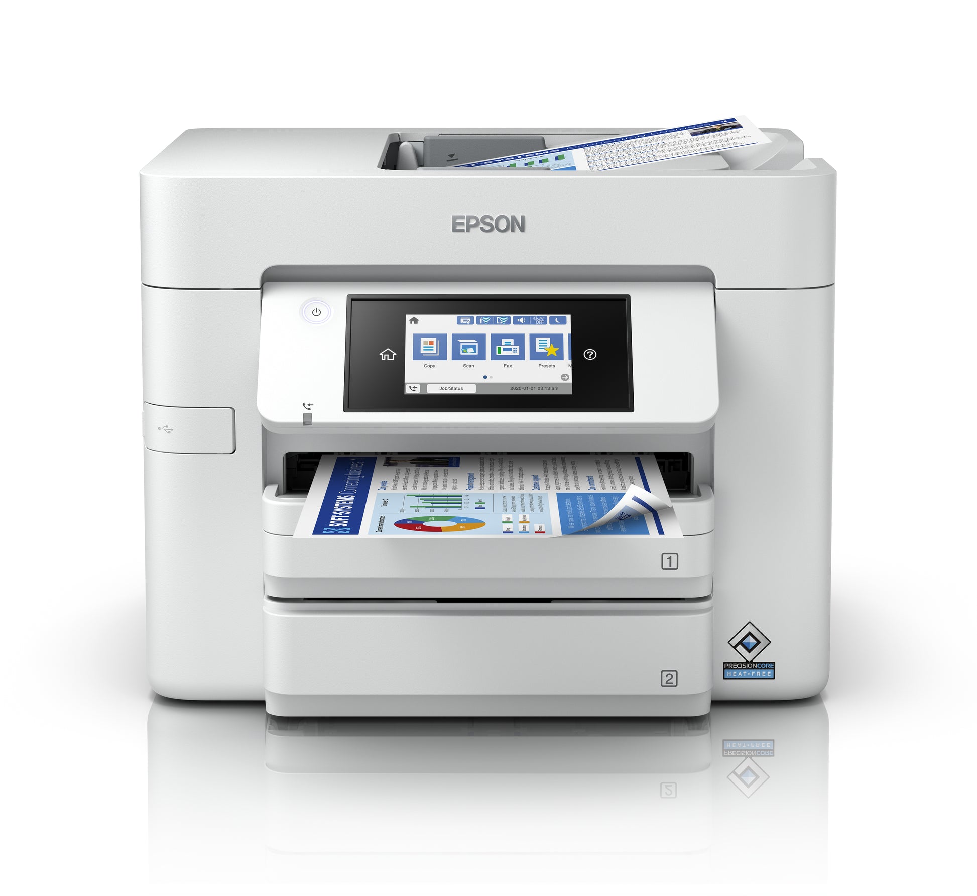 Epson WorkForce Pro WF-C4810DTWF – 3-in-1 Farb-Tintenstrahldrucker – A4 – Duplex, ADF – WLAN, LAN