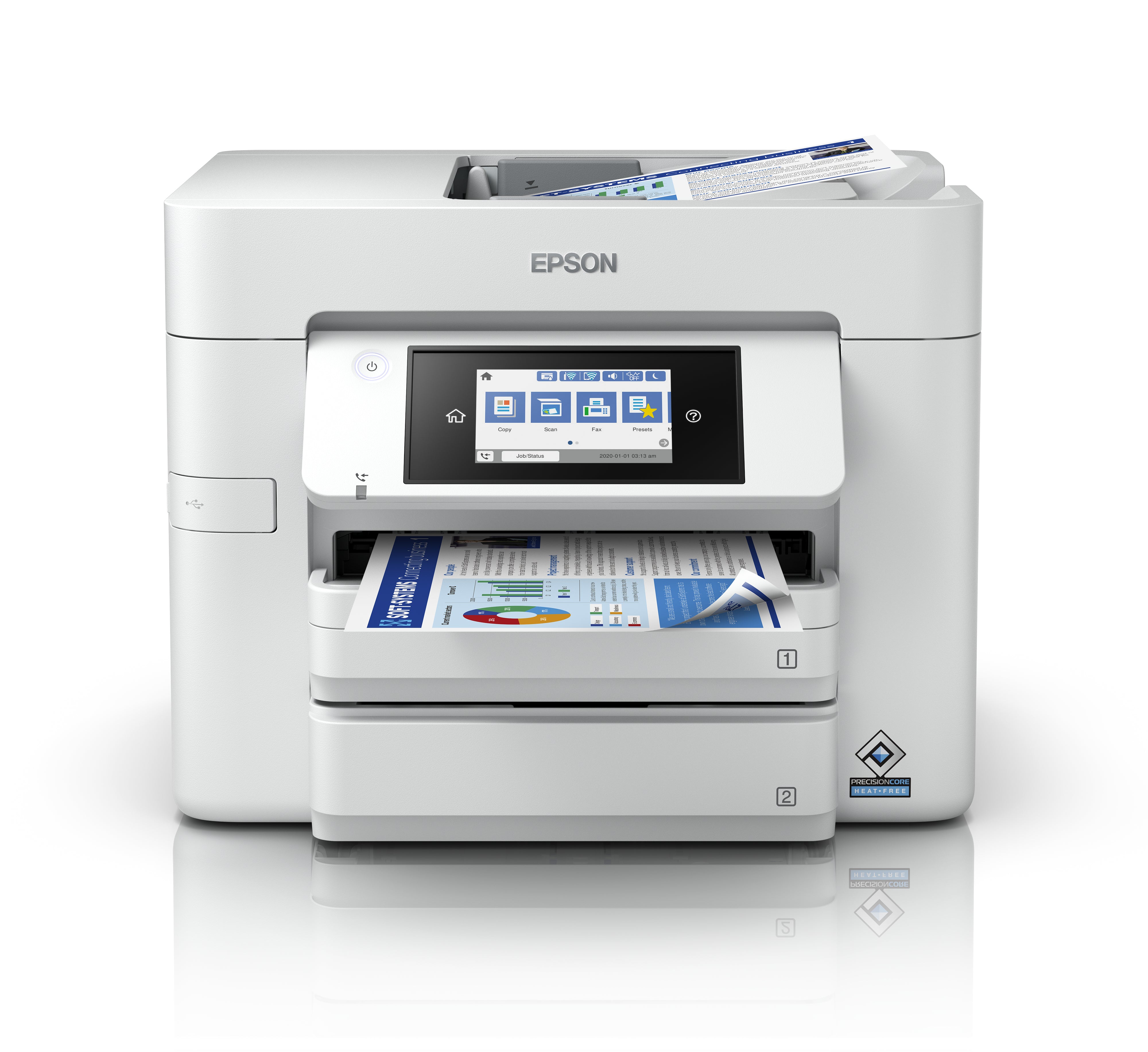 Epson WorkForce Pro WF-C4810DTWF – 3-in-1 Farb-Tintenstrahldrucker – A4 – Duplex, ADF – WLAN, LAN